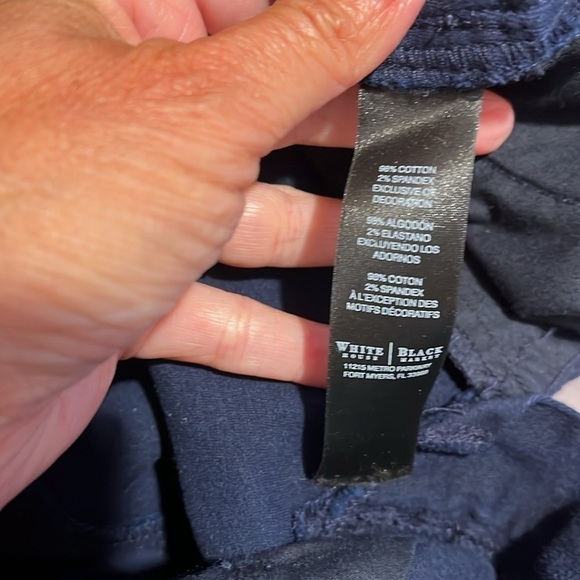 WHBM Blue Skimmer Bottom Snap Pants Sz 2 EUC - Picture 7 of 7